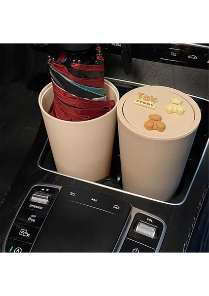 Şemsiye Tutucu ile Arabaya Monte Edilmiş Çöp Kutusu, Sevimli Çizgi Film Tasarımı, Araçlar Için Çok Fonksiyonlu Depolama (Yurt Dışından) modelleri