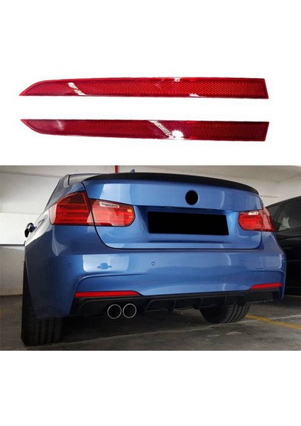 2x 63147847165 63147847166 Arka Tampon Reflektörü Arka Tampon Fren Reflektör Şeridi Uyarı Işıkları Araç Bmw F30 F31 (Yurt Dışından) modelleri