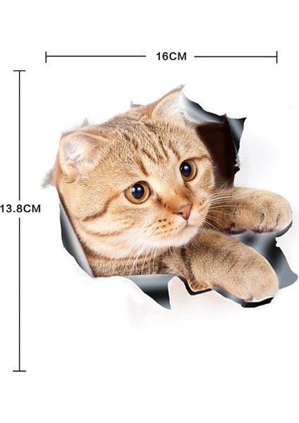 (12 Adet) 3D Kedi Araba Çıkartmaları Pencere, Kamyon, Araba, Dizüstü Veya Ipad Için Çıkartma / Çıkartma (Yurt Dışından) modelleri