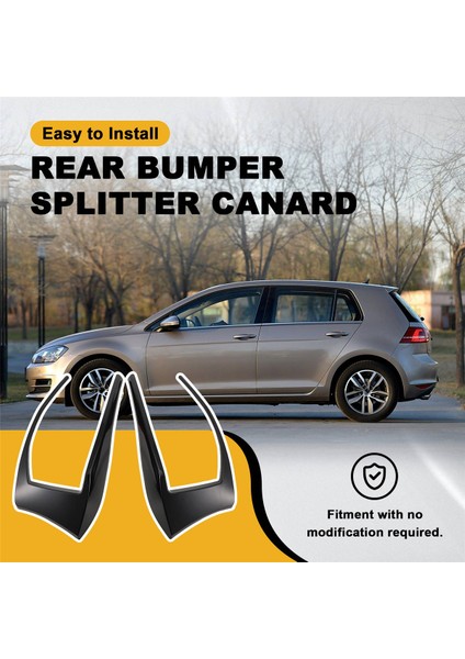 -Golf 7 Mk7 Gtd 2012-2015 Arka Tampon Ayırtıcısı Canard Sis Lambası Hafif Hava Havalandırma Yan Trim Kapak Parlak Siyah (Yurt Dışından) indirimleri