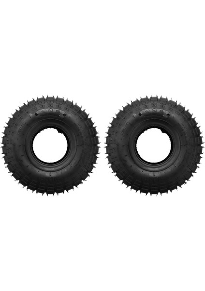 2x 4.10/3.50-4 Atv Quad Go Kart 47CC 49CC Chunky 4.10-4 Lastik Iç Tüpü Tüm Modellere Uygun 3.50-4 4 Inç Lastik Yutkulağı (Yurt Dışından)