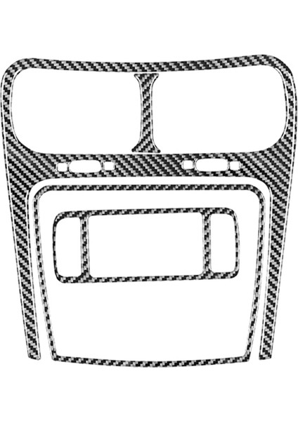 Dodge Yolculuğu Için Karbon Fiber 2011-2017 Merkez Hava Havalandırma Multimedya Radyo Trim Çerçeve Kapak Iç Aksesuarlar (Yurt Dışından)