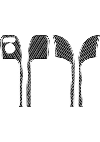 Acura Tl 2009-2014 Karbon Fiber Araba Kapısı Çekme Kapağı Kaplama Kaplama Iç Aksesuarları (Yurt Dışından)