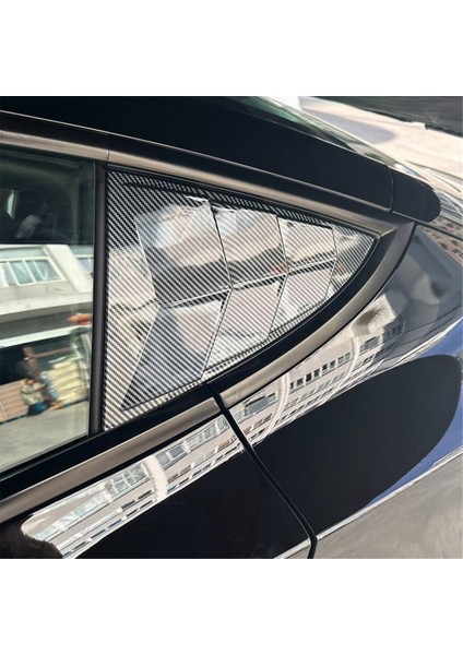 Tesla Model 3 Highland 2024 Kantı Yan Hava Trim Üçgen Aksesuarları, Mat Karbon (Yurt Dışından) fiyatları