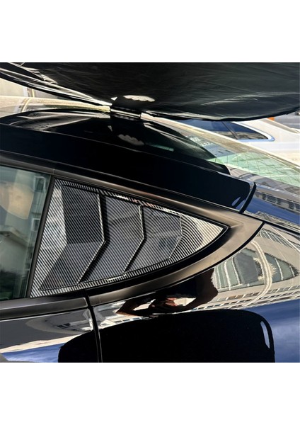 Tesla Model 3 Highland 2024 Kantı Yan Hava Trim Üçgen Aksesuarları, Mat Karbon (Yurt Dışından) indirimleri