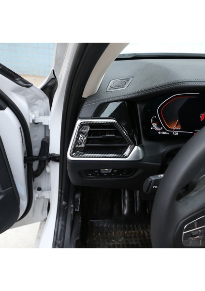 Bmw 3 Serisi G20 G28 2019-2020 Karbon Fiber Yan Klima Havalandırma Outlet Kapak Döşeme Sticker Lhd (Yurt Dışından) modelleri
