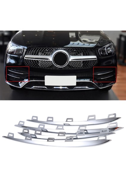 Mercedes Için Araba Ön Sis Lambası Trim Şerit Kapağı Benz Gle W167 2020-2022 GLE400 A167858103 A167858303 A16788558203 (Yurt Dışından) fiyatları