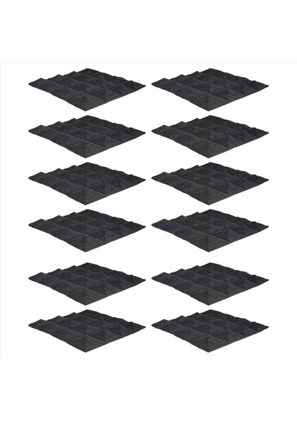 12 Pc -Soundproseing Köpük Ses Emilim Piramit Stüdyosu Duvar Panelleri (Yurt Dışından) modelleri