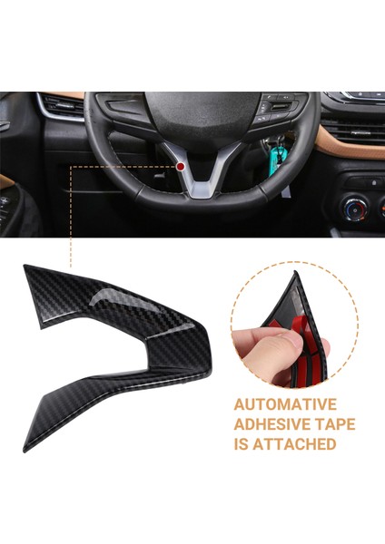 Chevrolet Onix 2019-2021 Için Karbon Fiber Araba Direksiyon Simidi Kapağı Döşeme Aksesuarları (Yurt Dışından) fırsatları