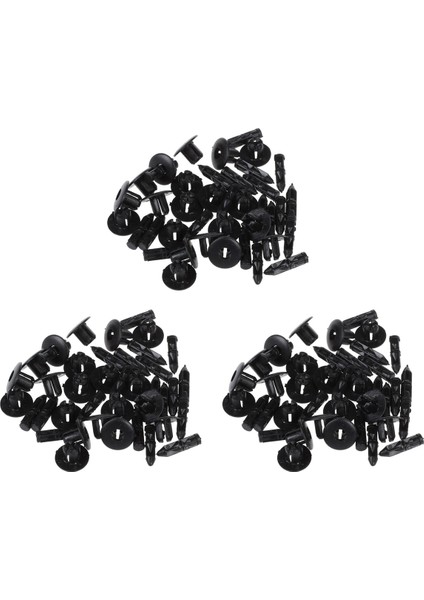 60 Pcs 7mm Delik Plastik Itme Vidalı Perçinleme Paneli Sabitlikler Klipsler (Yurt Dışından)