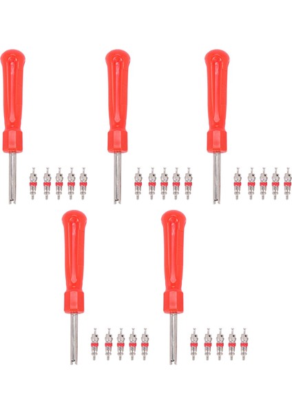 5pcs Aracı Demonte Valf Lastik + 25 Valf Araba Bisikleti Motosiklet (Yurt Dışından)