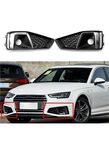 Audi A4 B9 S-Line 2018-2020 Için Araba Ön Izgaralı Petek Izgara Kapağı Izgara Kapağı 8WD807681J 8WD807682J (Yurt Dışından) indirimleri