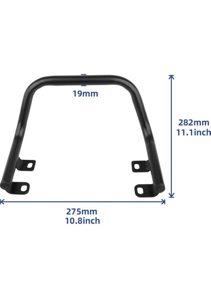 Motosiklet Yolcu Arka Solo Koltuk Bagaj Rafı Destek Rafı Kıta 650 GT650 19-23 Interceptor 650 18-23 (Yurt Dışından) fırsatları
