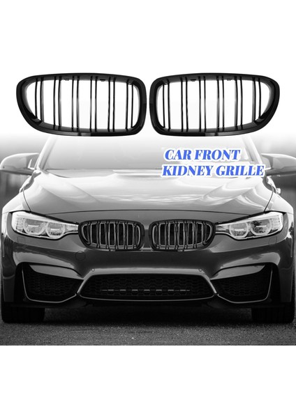 Parlak Siyah Araba Ön Böbrek Grille Izgara For-Bmw 5 Serisi F10 F11 F18 M5 2010-2017 (Yurt Dışından) modelleri