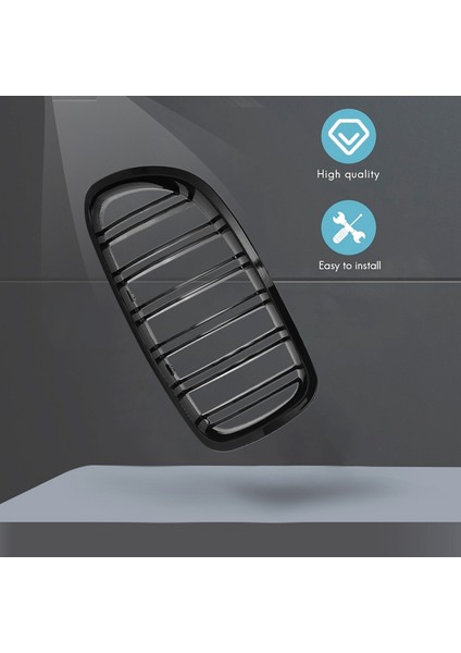 Parlak Siyah Araba Ön Böbrek Grille Izgara For-Bmw 5 Serisi F10 F11 F18 M5 2010-2017 (Yurt Dışından) indirimleri