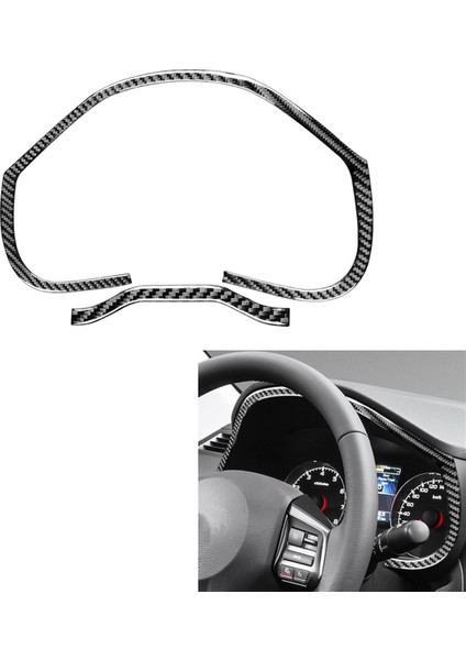 Subaru Mirası Outback Için Karbon Fiber 2010-2014 Dash Speedometre Çerçeve Kapak Trim Çıkrısı Iç Aksesuarlar (Yurt Dışından) fırsatları