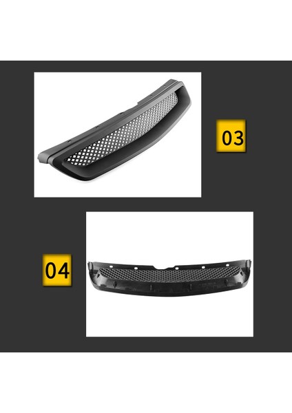 Mat Balck Ön Motor Kapak Mesh Grille Honda Civic Ek Cx Için Grille Grille Cx Dx Ex Hx Lx Tip R 1999-2000 (Yurt Dışından) indirimleri
