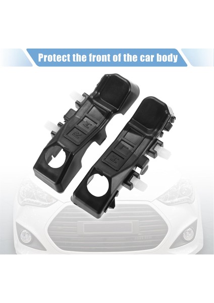 Hyundai Veloster Için 1 Çift Ön Tampon Braketi 2012-2017 86514-2V000 86513-2V000 Sol Sürücü ve Sağ Yolcu Tarafı (Yurt Dışından) modelleri