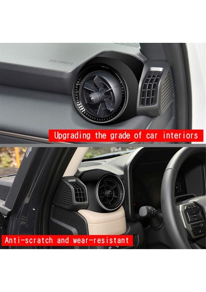 Toyota Prado LC250 2024 Hava Çıkışı Çerçevesi Sticker Parlak Siyah (Yurt Dışından) modelleri