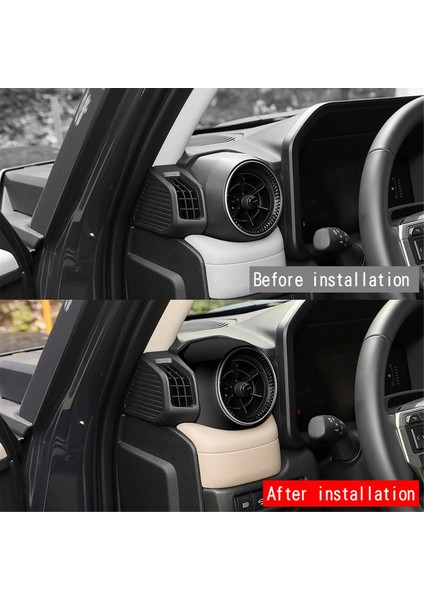 Toyota Prado LC250 2024 Hava Çıkışı Çerçevesi Sticker Parlak Siyah (Yurt Dışından) fırsatları