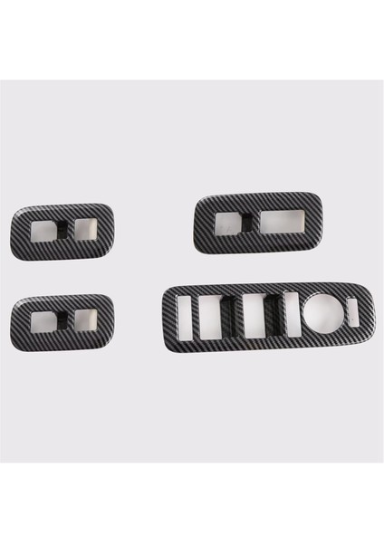 Hyundai Santa Fe Mx5 2024 Lhd Karbon Fiber Araç Pencere Asansör Anahtarı Düğmeleri Kapak Döşeme Aksesuarları (Yurt Dışından) fırsatları