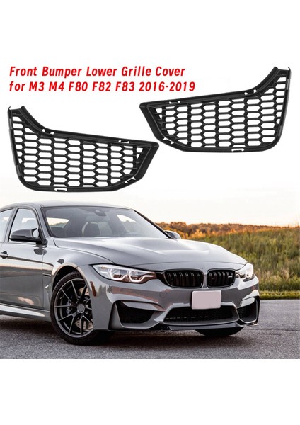 1paır Ön Tampon Bmw M3 M4 F80 F82 F83 2016-2019 51118054301 51118054302 Havalandırma Mesh Döşeme (Yurt Dışından) indirimleri