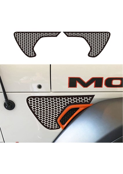 Yan Çamurluk Havalandırma Balı Çıkartmaları, Jeep Wrangler Jl / Gladiator Jt 2018-2024 (Yurt Dışından) modelleri