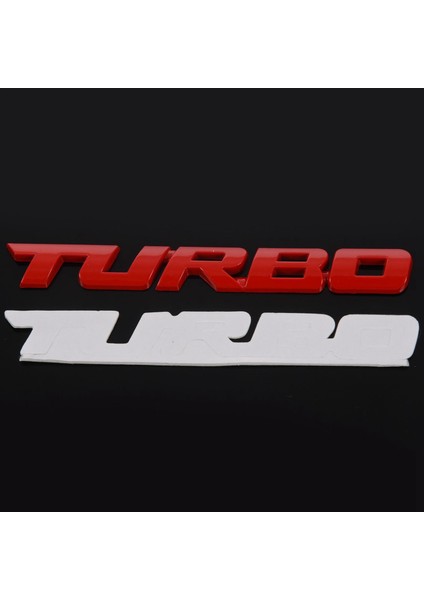 2 Adet Turbo Evrensel Araba Motosikleti Otomatik 3D Metal Amblem Rozeti Çıkartma, Kırmızı ve Gümüş (Yurt Dışından) fırsatları