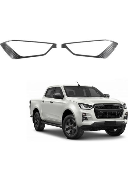 Isuzu D-Max Dmax 2021 2022 2023 Abs Karbon Fiber Araç Ön Far Kapağı Trim Çerçeve Aksesuarları (Yurt Dışından) modelleri