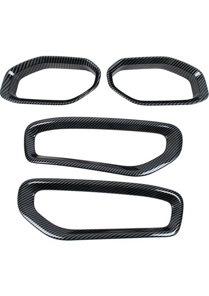 Dodge Ram Için 1500 Trx 2021-2023 Araba Ön Sis Lambası Işık Kapağı Trim Aksesuarları Abs Karbon Fiber 4 Pcs (Yurt Dışından)