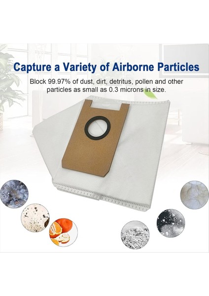 Airrobo T20 Robotik Vakum Temizleyici Toz Torbası Yedek Parçaları Süpürme Aksesuarları Çöp Toz Torbaları 6 Pcs (Yurt Dışından) fırsatları