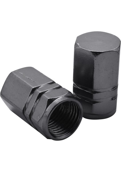 80 Adet Lastik Gövde Valf Kapakları Tekerlek Valfini Kaplar Araç Toz Geçirmez Lastik Kapağı, Altıgen Şekli Titanyum Gri (Yurt Dışından) modelleri