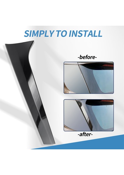 Parlak Siyah Arka Kanat Çatı Spoyler Çıkartmaları Mercedes Benz ml Gle Sınıfı Için Kaplama Kaplama W166 2012-2018 (Yurt Dışından) fırsatları