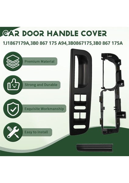 Siyah Ön Sol Switch Çerçevesi ve Tutma Trim ve Braketi - Jetta Bora Golf Mk4 (Yurt Dışından) indirimleri