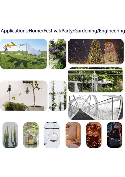 Iwıss Tel Halat Sıkıştırma Aracı, 50FT Tel Halat, 200 Pcs Alüminyum Sıkılma Döngü Kılıfı, Tel Halat (Yurt Dışından) fırsatları