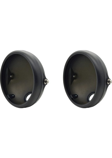 2x Motosiklet 7 Inç LED Far Montaj Gövdesi Far Kafası Işık Muhafaza Kapağı Kova Deniz Feneri (Yurt Dışından)