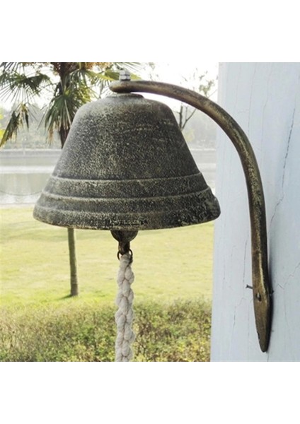 1pcs Büyük Vintage Dökme Demir Kapı Zili Ferforje Duvar Dekorasyon Kolye Ev Bahçe Sundurma Çıngırak Dekorasyon (Yurt Dışından) fırsatları