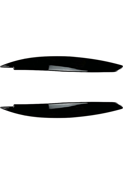 Araba Parlatıcı Siyah Far Lambası Kaşları Bmw 1 Serisi E81 E82 E87 E88 2008-2013 Araba Göz Kapakları Kapakları (Yurt Dışından)