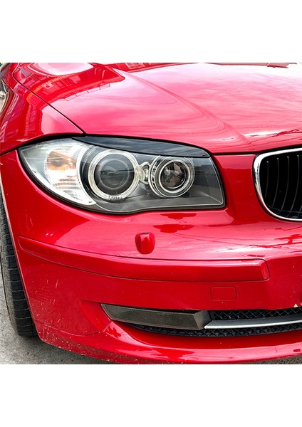 Araba Parlatıcı Siyah Far Lambası Kaşları Bmw 1 Serisi E81 E82 E87 E88 2008-2013 Araba Göz Kapakları Kapakları (Yurt Dışından) fırsatları