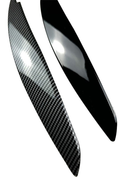 Araba Parlatıcı Siyah Far Lambası Kaşları Bmw 1 Serisi E81 E82 E87 E88 2008-2013 Araba Göz Kapakları Kapakları (Yurt Dışından) indirimleri