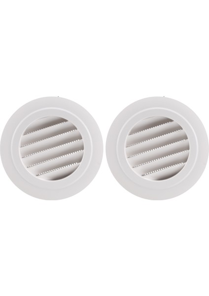 2 Adet 4 Inç Hava Havalandırma Kamartması, Hava Grill Kapağı Banyo Ofis Evi Için Dahili Bir Sinek Ekranlı (Yurt Dışından)