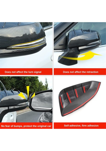 Toyota Highlander 2020-2023 Aksesuarlar Için Araba Dikizli Ayna Kapak Döşeme Karbon Fiber Stil (Yurt Dışından) indirimleri