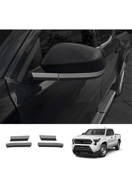 Toyota Tacoma 2024 Otomobil Dış Aksesuarları Için Araba Yan Dikiz Ayna Trim Şerit Stickers Karbon Fiber (Yurt Dışından) modelleri