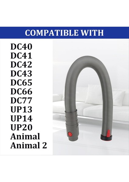 Dyson Için Hortum DC41 DC40 DC65 UP13 UP14 UP14 UP20 Vakum Süpürgeleri Esnek Uzantı Hortum Yedek Parçaları (Yurt Dışından) fiyatları