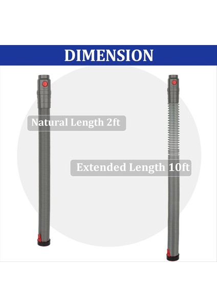 Dyson Için Hortum DC41 DC40 DC65 UP13 UP14 UP14 UP20 Vakum Süpürgeleri Esnek Uzantı Hortum Yedek Parçaları (Yurt Dışından) modelleri