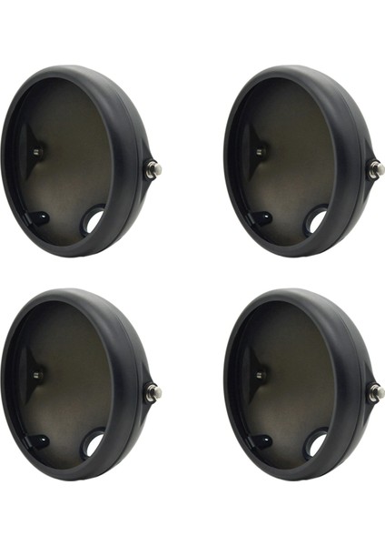 4x Motosiklet 7 Inç LED Far Montajı Gövde Braketi Far Başı Işık Muhafaza Kapağı Kovası Deniz Feneri (Yurt Dışından)