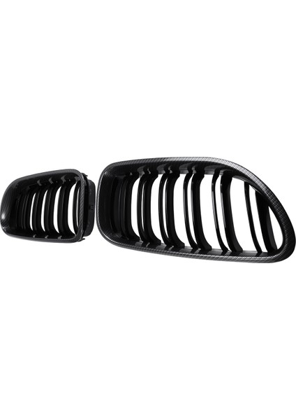 Bmw F06 F12 F13 Için 6 Serisi M6 Style 2012-2017 Karbon Fiber Stili + Parlak Siyah Ön Grilles Grille (Yurt Dışından) fırsatları