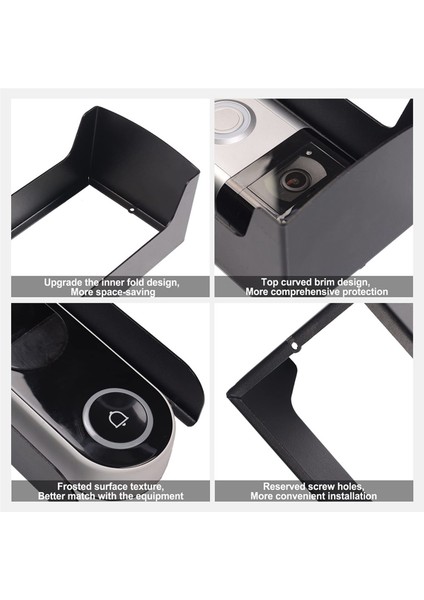 Kapı Zili Yağmur Örtüsü Hırsızlığı Önleyici Kapı Zili Kapısı Braketi, Video Kapı Zili Kapak Braketi Için Delinmeyen Montaj Braketi (Yurt Dışından) fırsatları