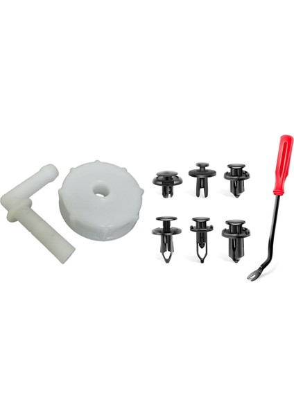 1pcs Motor Soğutucu Kurtarma Tank Kapağı Eklemli &amp; 120PCS Araç Plastik Perçinli Retainer Genişletme Vidaları Kiti (Yurt Dışından)