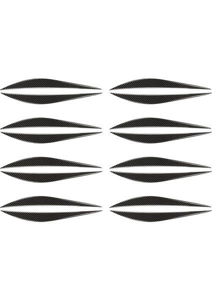 8x Karbon Fiber Araç Ön Far Kaşları Çıkartma Trim Dekorasyon Aksesuarları Bmw- 3 Serisi F30 320I 325I 316I (Yurt Dışından)